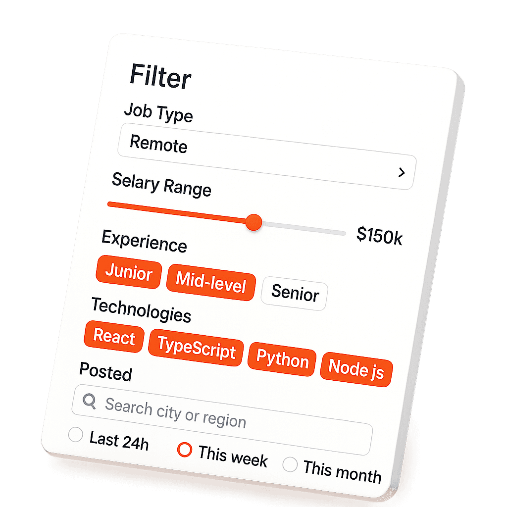Advanced job filters
