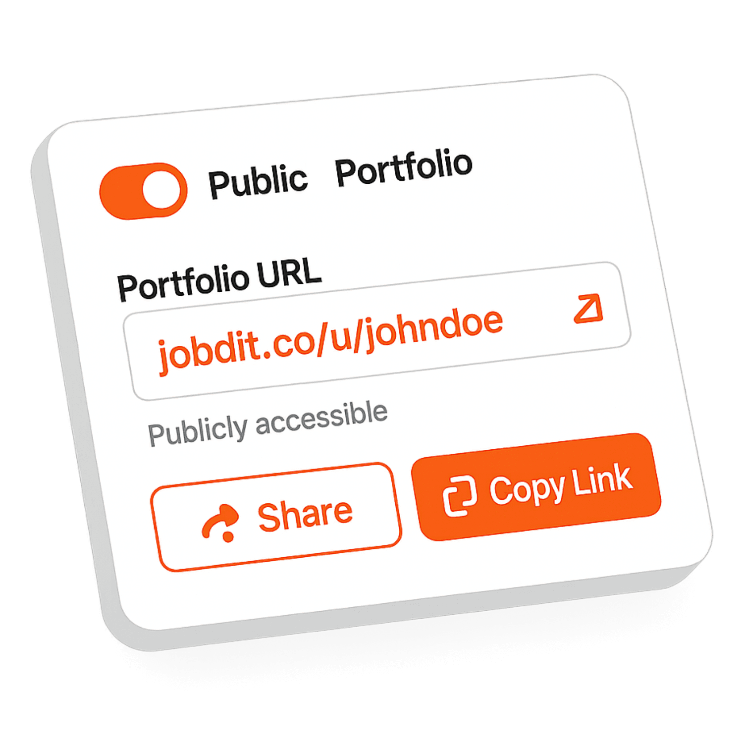 Portfolio sharing options